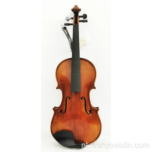 Violino artesanal de madeira maciça de grau médio